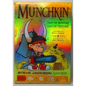 Munchkin Adventure Card Game Steve Jackson Games Holographic Foil Box Edition